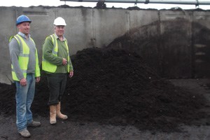 Packaging from the Games was composted by Kent-based firm Countrystyle. (l-r) Dan Beeson and Charlie Trousdell from Countrystyle